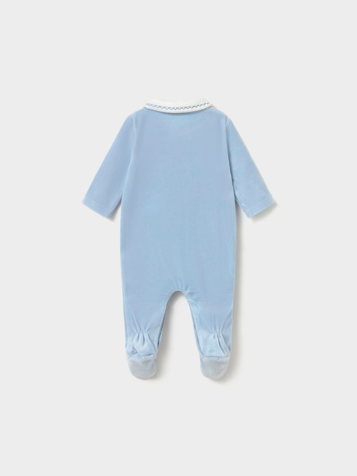 Babygrow tundosado gola Azul céu (Celeste)  para Bebé Menino - Mayoral