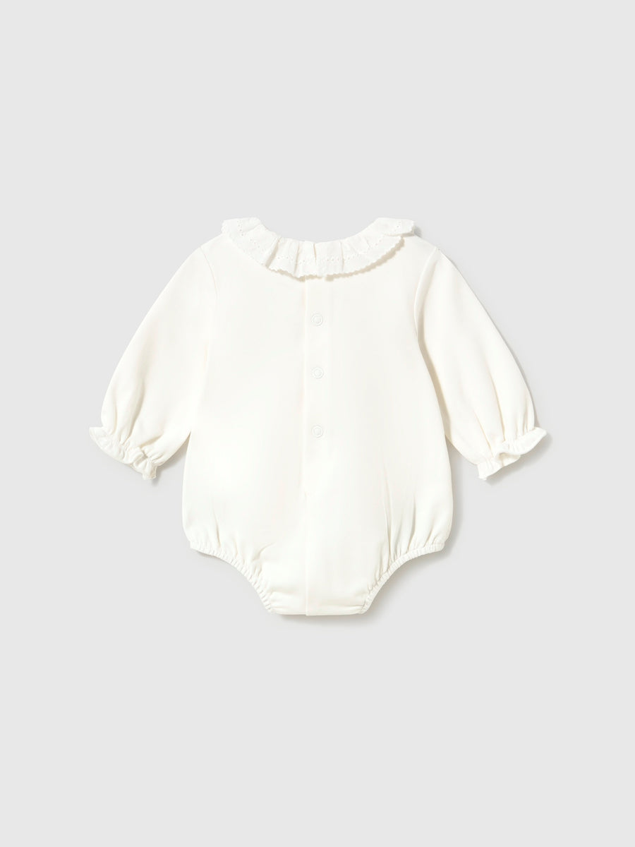 Body gola Crú (Creme / Pérola)  para Bebé Menina - Mayoral