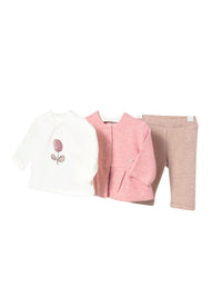 Conj. leggings 3 peças Cipria vig (Rosa)  para Bebé Menina - Mayoral