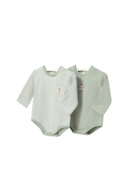 Set 2 bodys Jaspe (Verde seco)  para Bebé Menino - Mayoral