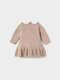 Vestido tricot Moca vig (Castanho Claro)  para Bebé Menina - Mayoral