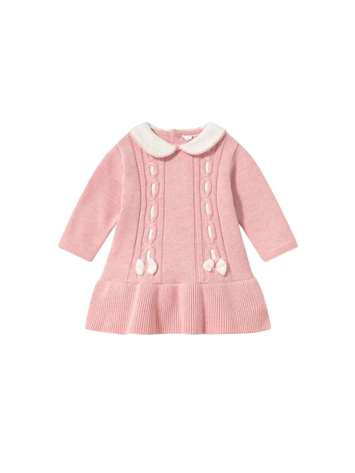 Vestido tricot Rosa b vig (Rosa Bébé)  para Bebé Menina - Mayoral