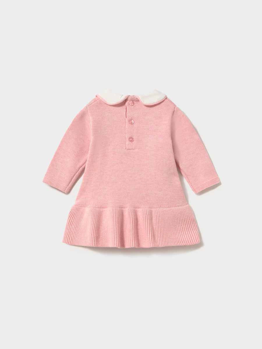 Vestido tricot Rosa b vig (Rosa Bébé)  para Bebé Menina - Mayoral