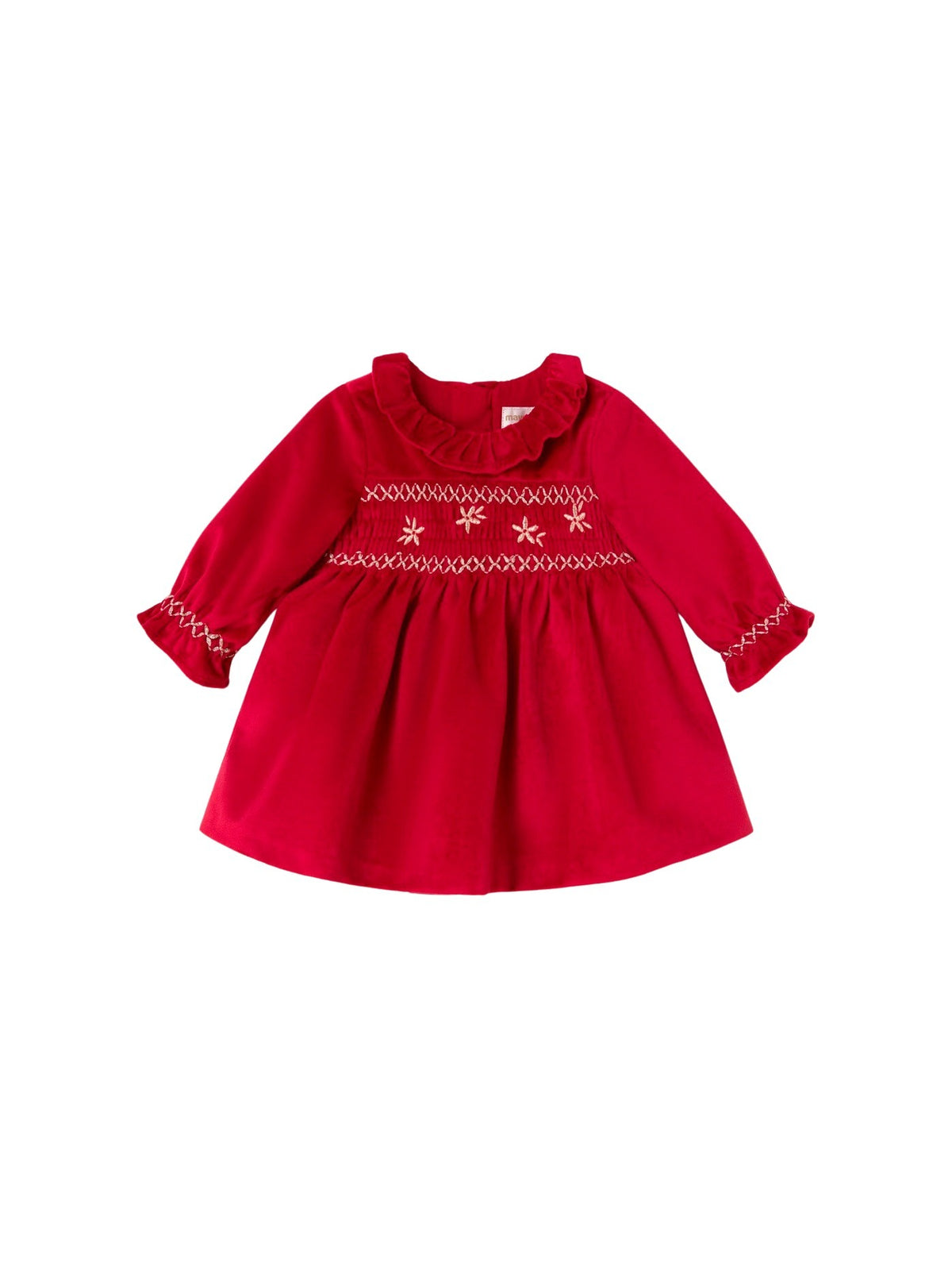 Vestido terciopêlo Red (Vermelho)  para Bebé Menina - Mayoral