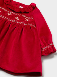 Vestido terciopêlo Red (Vermelho)  para Bebé Menina - Mayoral