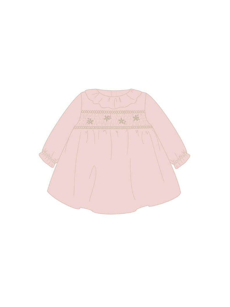 Vestido terciopêlo Rosa baby (Rosa Bébé)  para Bebé Menina - Mayoral