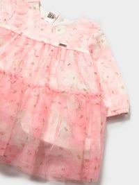 Vestido tule estampado Rose (Rosa)  para Bebé Menina - Mayoral