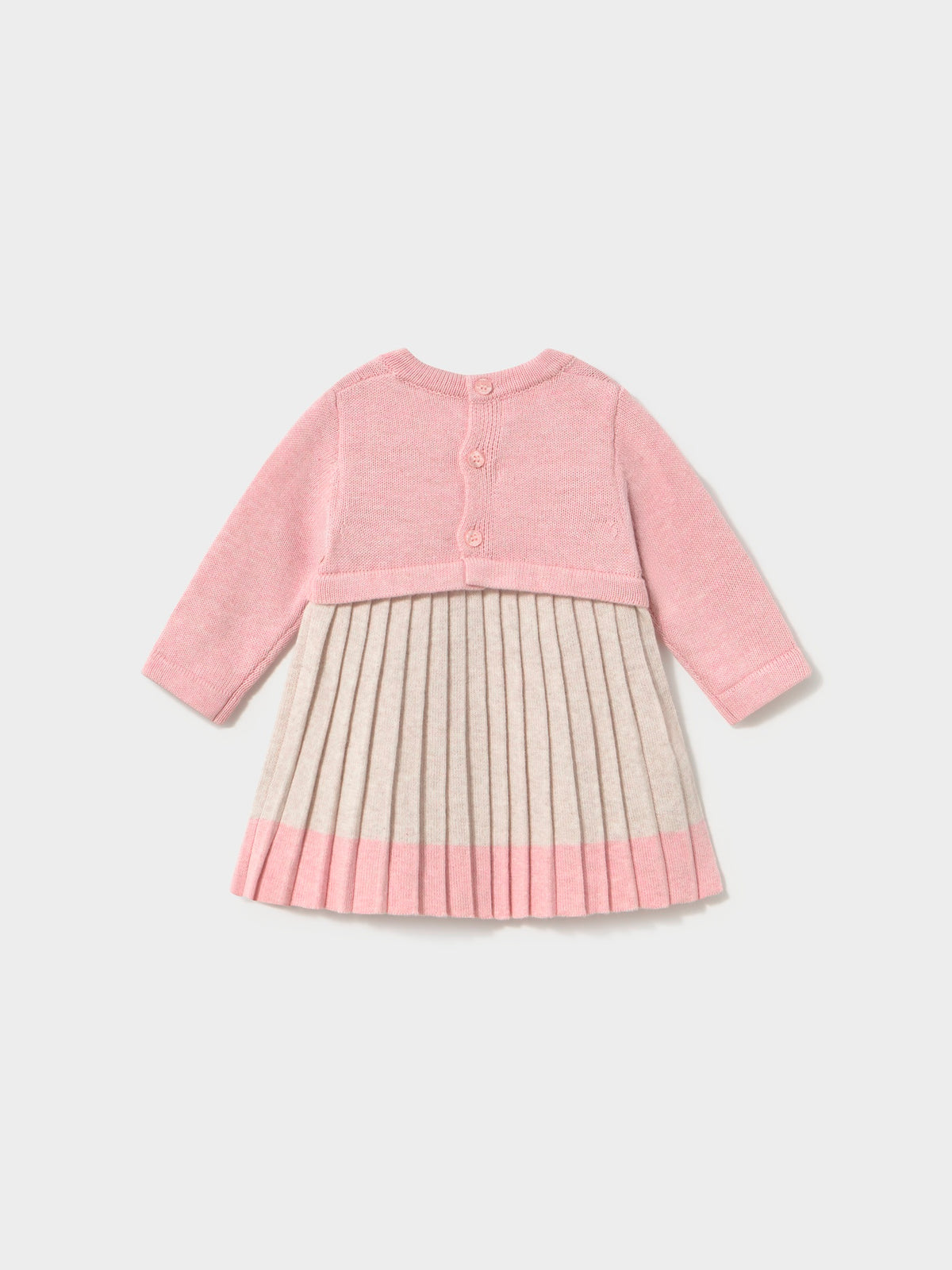Vestido tricot Rosa b vig (Rosa Bébé)  para Bebé Menina - Mayoral