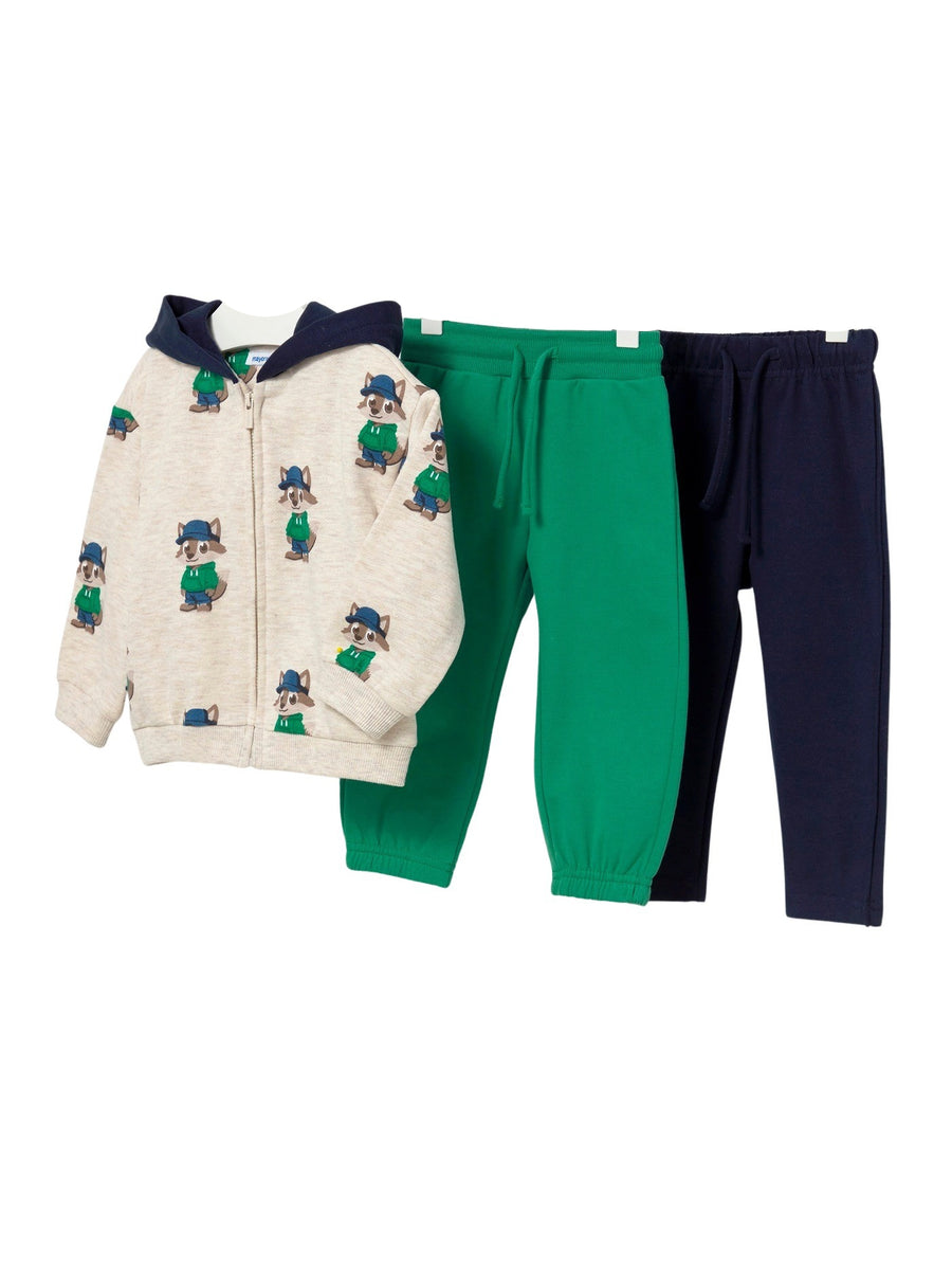 Fato treino estampado 3pc Acacia (Verde)  para Bebé Menino - Mayoral