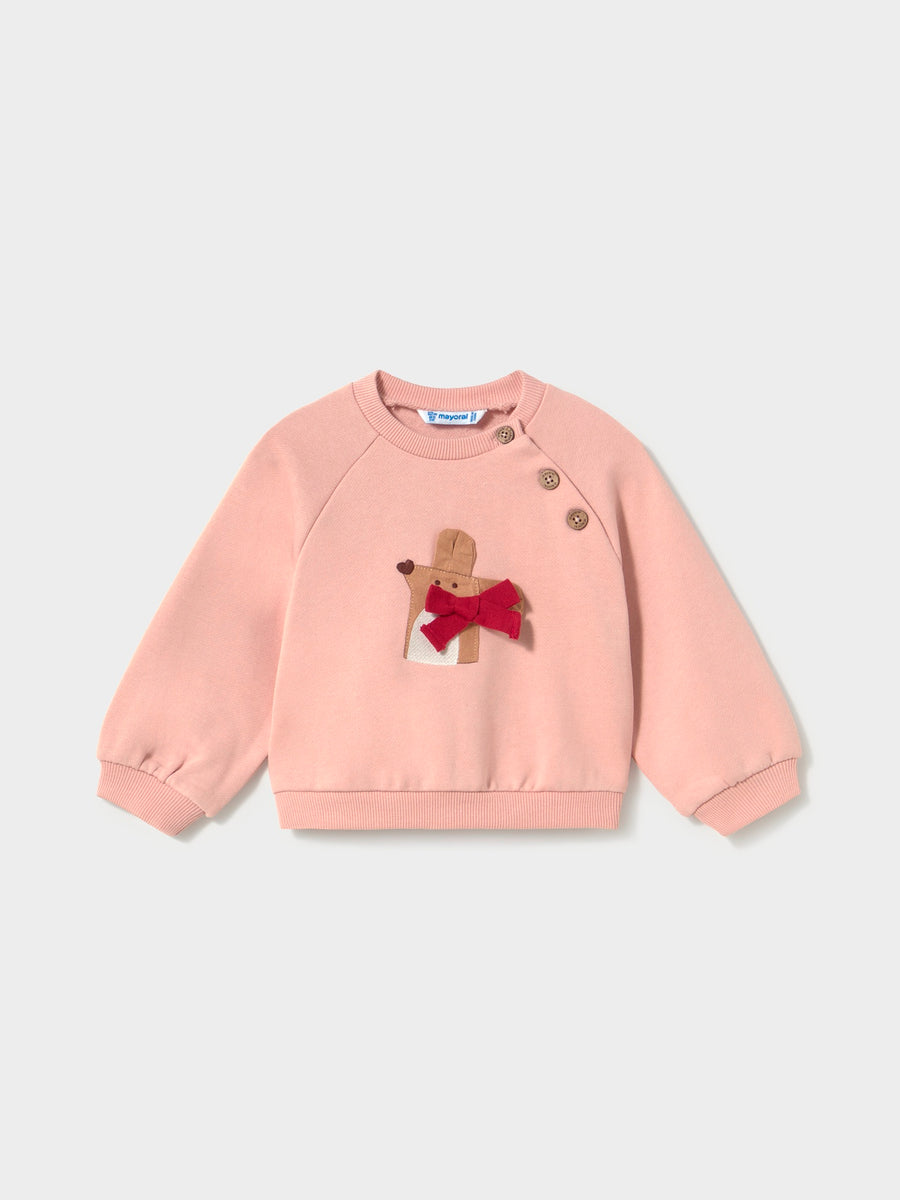 Fato treino com colete Petisui (Rosa Bébé)  para Bebé Menina - Mayoral