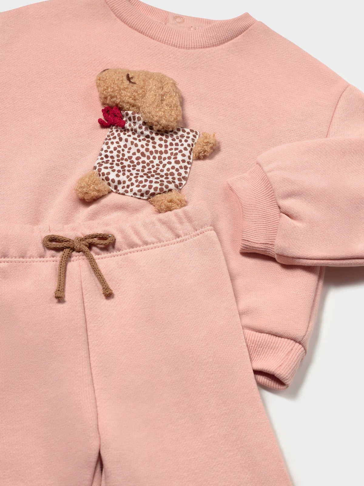 Fato treino 2 peças Petisui (Rosa Bébé)  para Bebé Menina - Mayoral