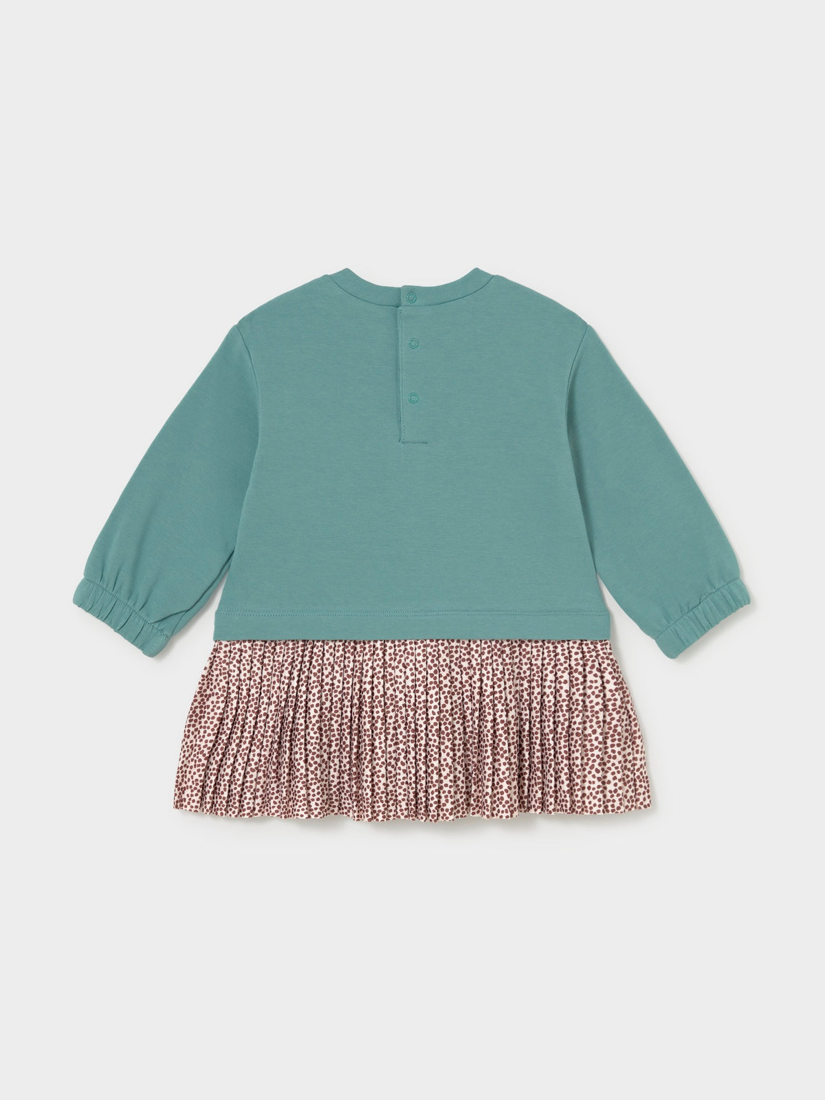Vestido combinado felpa Lagoon (Verde Esmeralda)  para Bebé Menina - Mayoral