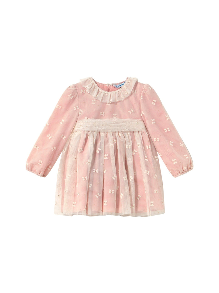 Vestido tule Petisui (Rosa Bébé)  para Bebé Menina - Mayoral