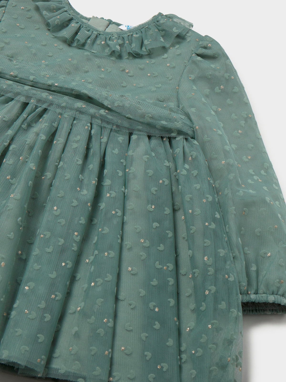 Vestido tule Loureiro (Azeitona)  para Bebé Menina - Mayoral