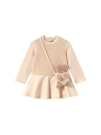 Vestido comb. c/bolsa ursinho Tofu (Bege)  para Bebé Menina - Mayoral