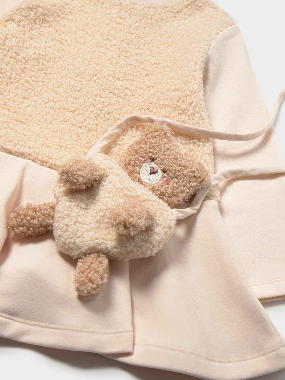 Vestido comb. c/bolsa ursinho Tofu (Bege)  para Bebé Menina - Mayoral