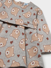 Vestido malha jacquard Cinza vig (Cinza)  para Bebé Menina - Mayoral