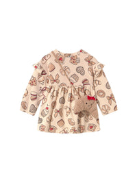 Vestido com bolso Tofu (Bege)  para Bebé Menina - Mayoral