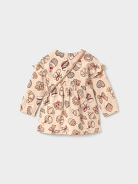 Vestido com bolso Tofu (Bege)  para Bebé Menina - Mayoral