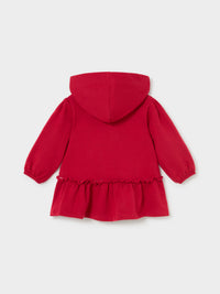 Vestido com capuz Rooibos (Vermelho)  para Bebé Menina - Mayoral