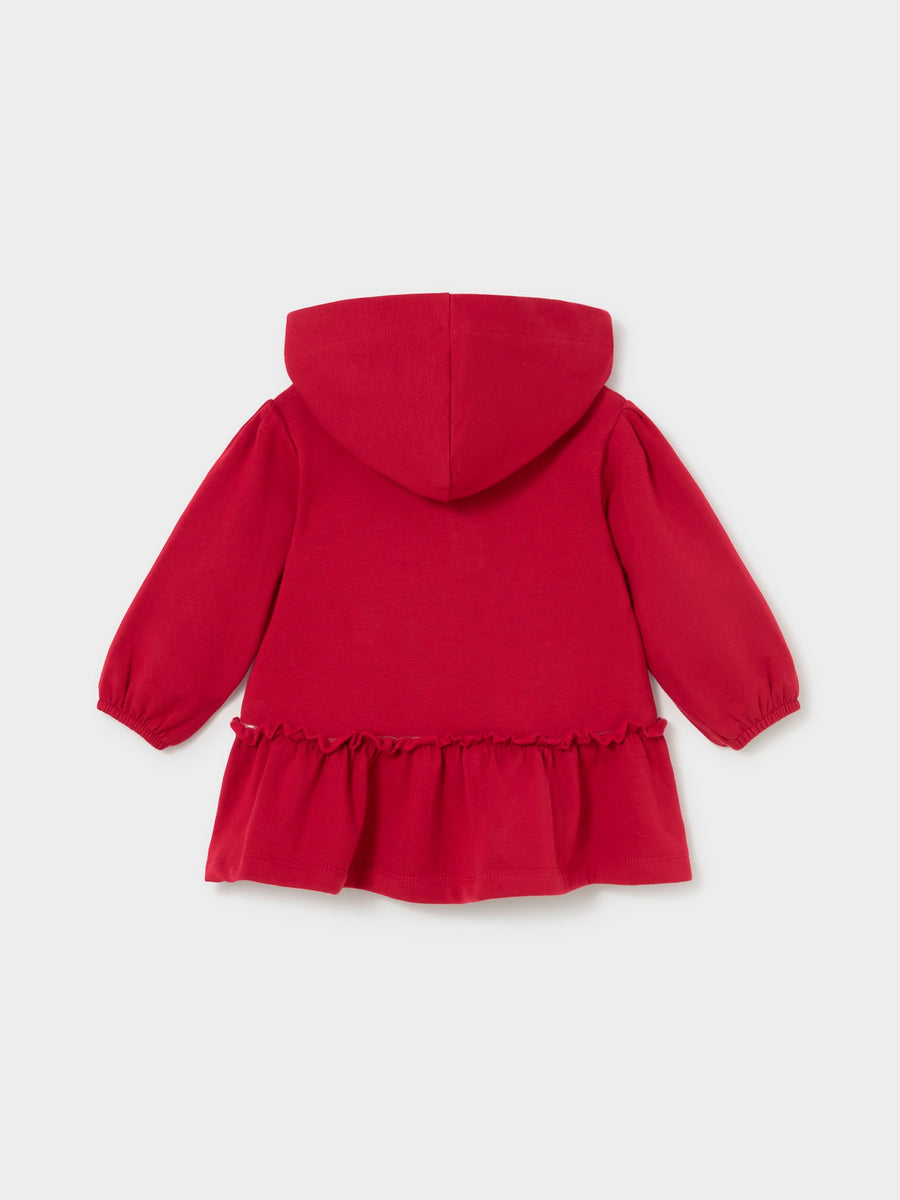 Vestido com capuz Rooibos (Vermelho)  para Bebé Menina - Mayoral