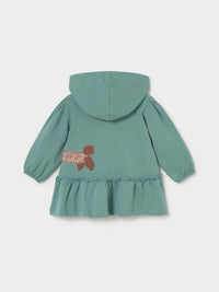 Vestido com capuz Lagoon (Verde Esmeralda)  para Bebé Menina - Mayoral