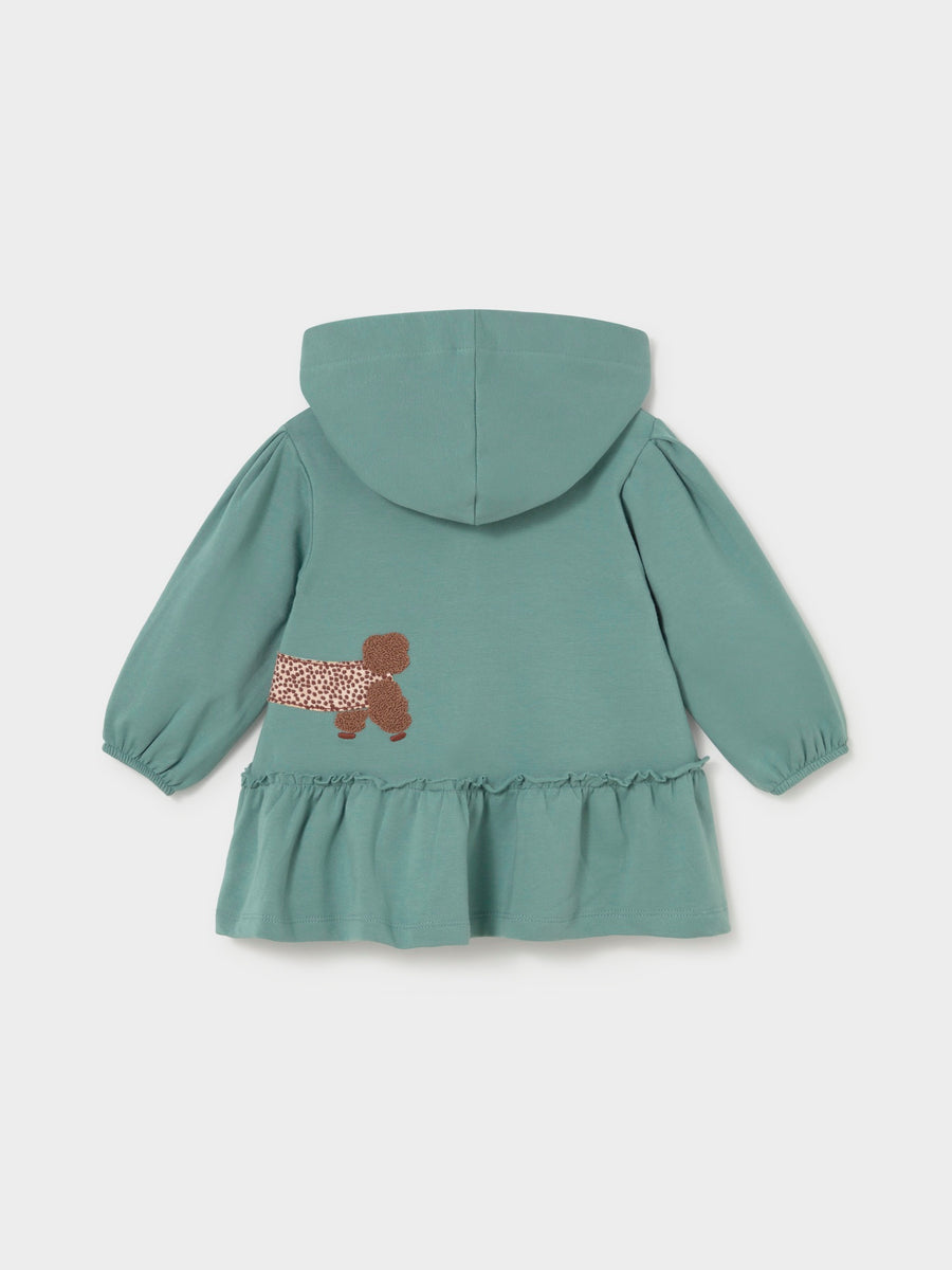 Vestido com capuz Lagoon (Verde Esmeralda)  para Bebé Menina - Mayoral