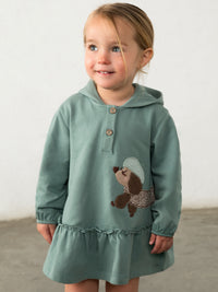 Vestido com capuz Lagoon (Verde Esmeralda)  para Bebé Menina - Mayoral