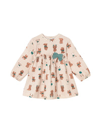Vestido felpa estampado Lagoon (Verde Esmeralda)  para Bebé Menina - Mayoral
