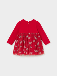 Vestido c/ tule Vermelho (Vermelho)  para Bebé Menina - Mayoral