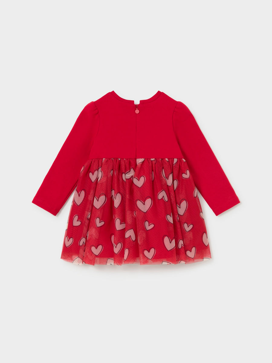 Vestido c/ tule Vermelho (Vermelho)  para Bebé Menina - Mayoral