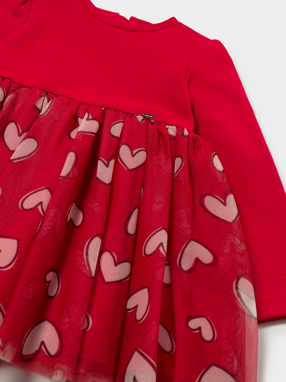 Vestido c/ tule Vermelho (Vermelho)  para Bebé Menina - Mayoral