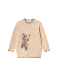 Vestido tricot jacquard Milk vig (Bege)  para Bebé Menina - Mayoral