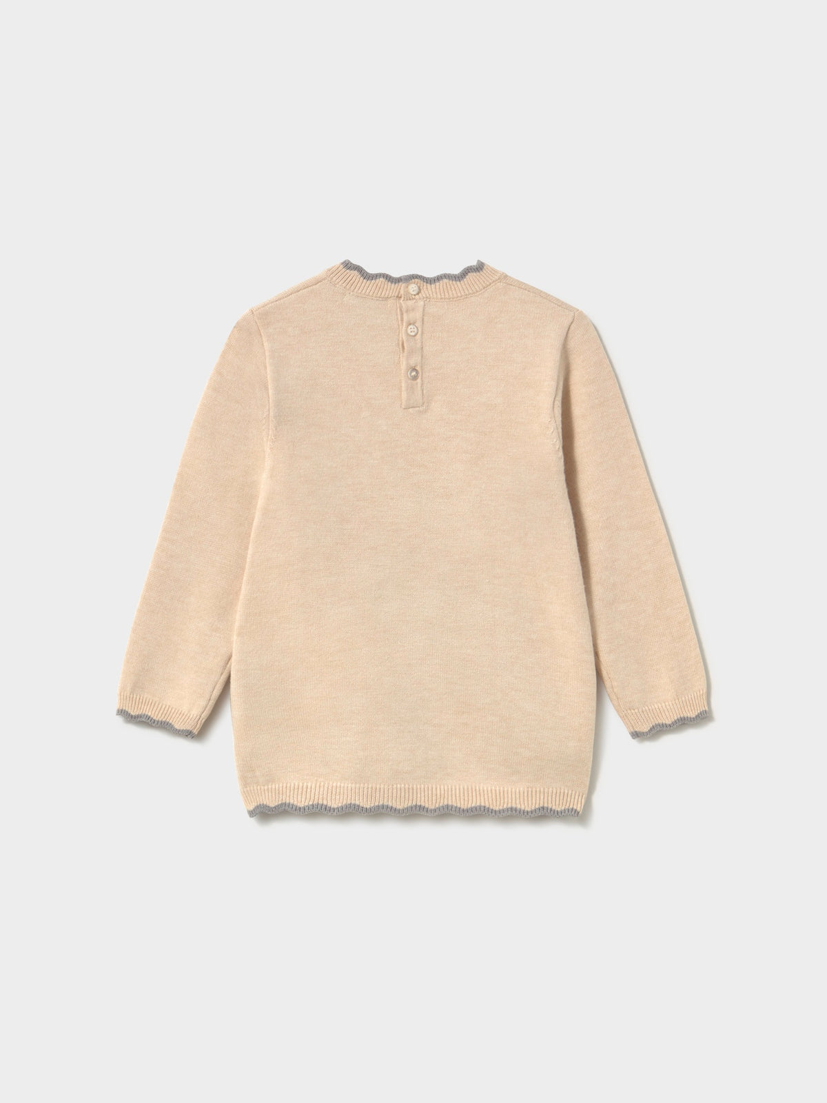Vestido tricot jacquard Milk vig (Bege)  para Bebé Menina - Mayoral