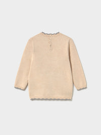 Vestido tricot jacquard Milk vig (Bege)  para Bebé Menina - Mayoral