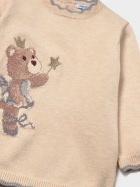 Vestido tricot jacquard Milk vig (Bege)  para Bebé Menina - Mayoral