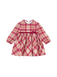 Vestido xadrez Framboesa (Vermelho Escuro)  para Bebé Menina - Mayoral