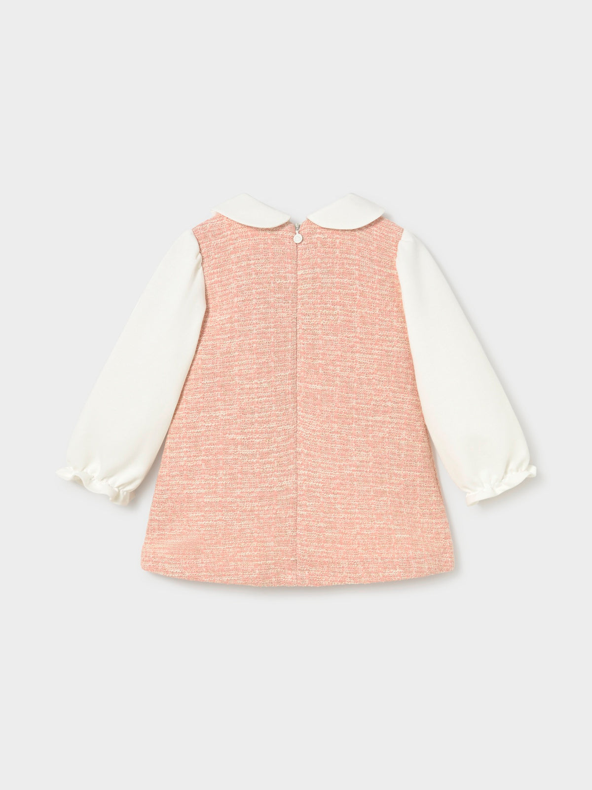 Vestido comb. ponto tweed Petisui (Rosa Bébé)  para Bebé Menina - Mayoral