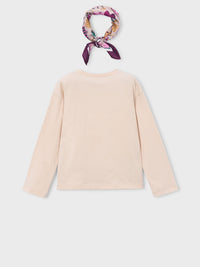 Camisola com lenço Tofu (Verde)  para Menina - Mayoral