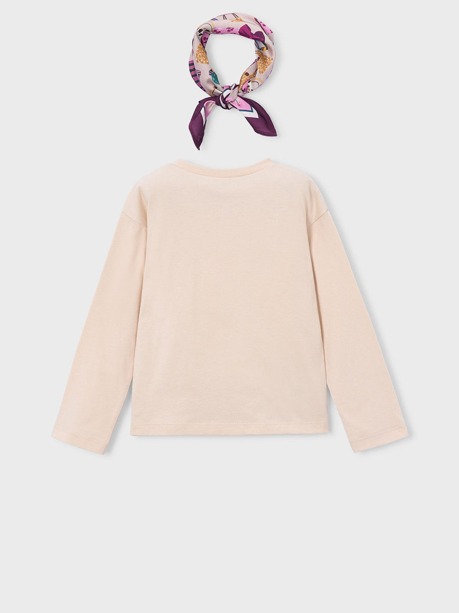Camisola com lenço Tofu (Verde)  para Menina - Mayoral