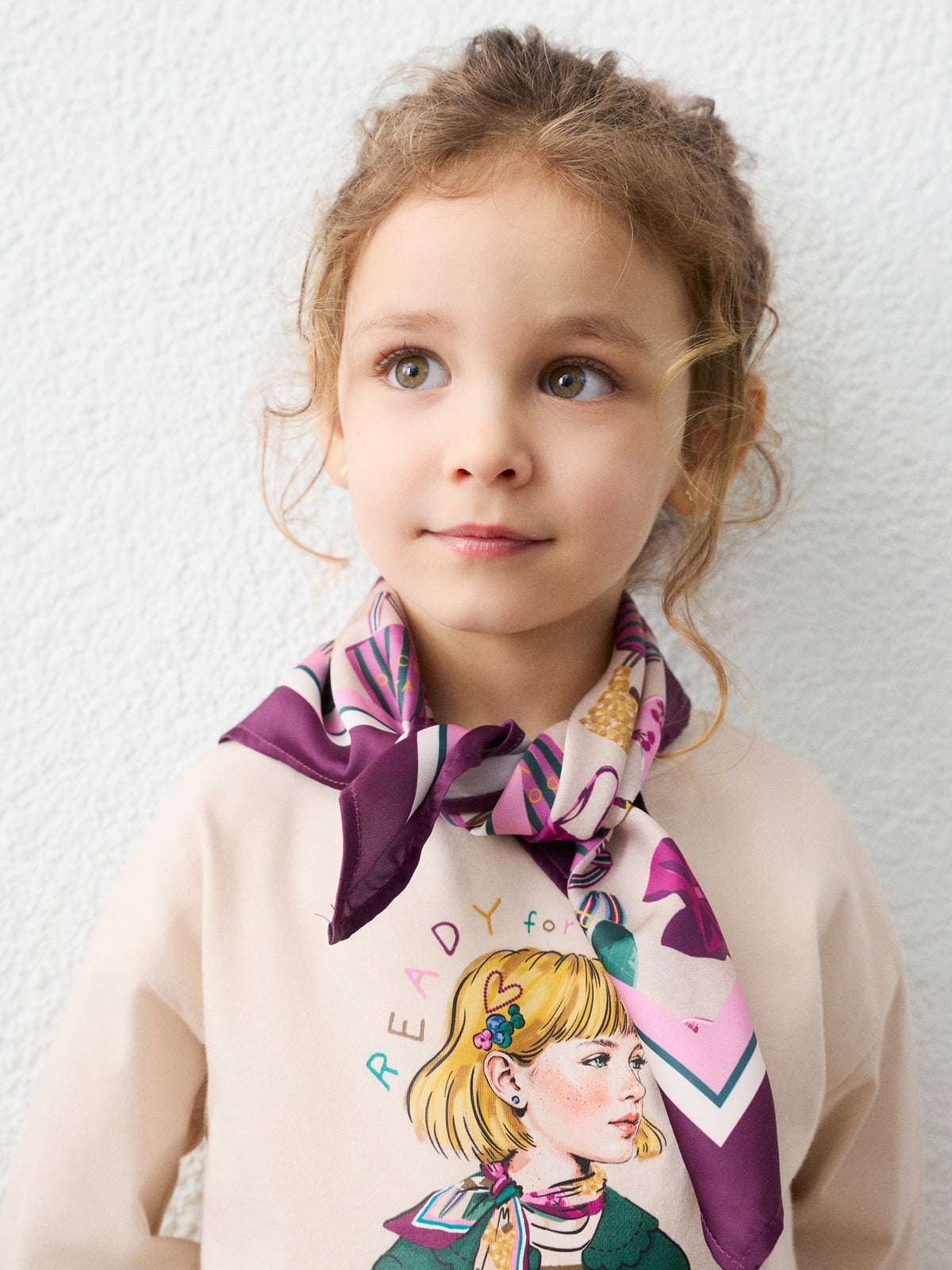 Camisola com lenço Tofu (Verde)  para Menina - Mayoral
