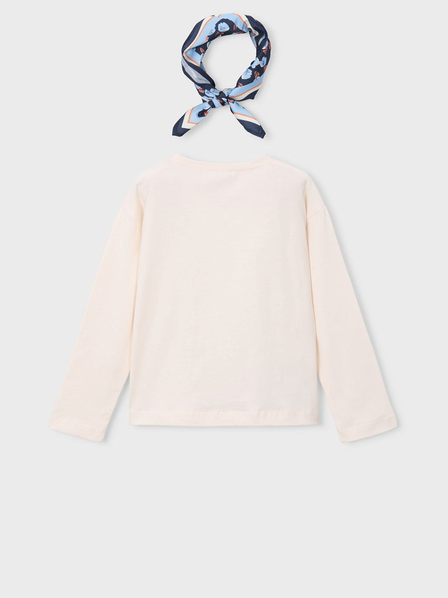 Camisola com lenço Soja-marin (Azul)  para Menina - Mayoral