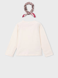 Camisola com lenço Soja-cherr (Vermelho)  para Menina - Mayoral