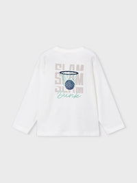 Camisola back print Nata (Creme / Pérola)  para Menino - Mayoral