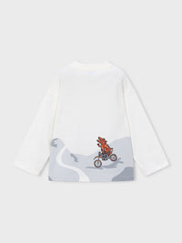 Camisola possicionada Nata-motos (Cinza Claro)  para Menino - Mayoral