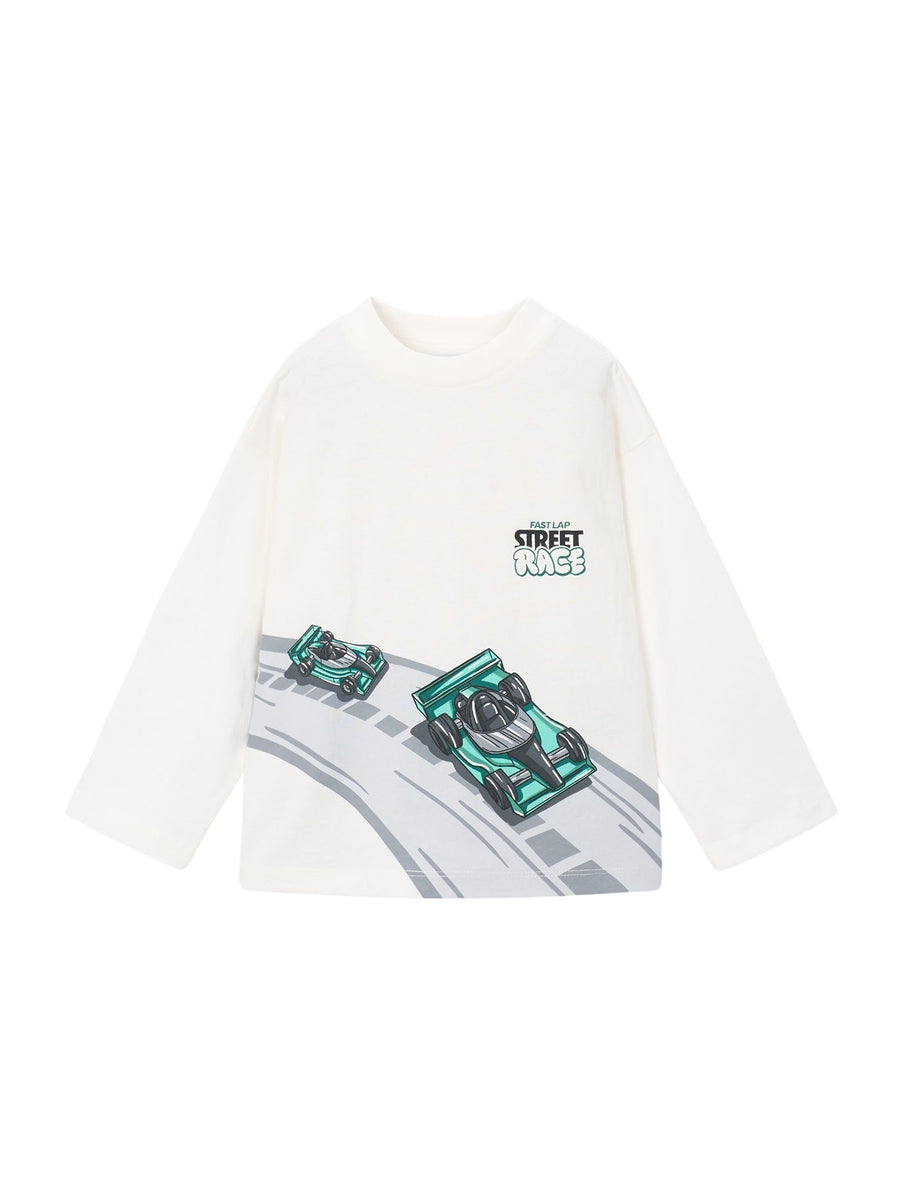 Camisola possicionada Nata-coche (Verde)  para Menino - Mayoral