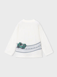 Camisola possicionada Nata-coche (Verde)  para Menino - Mayoral