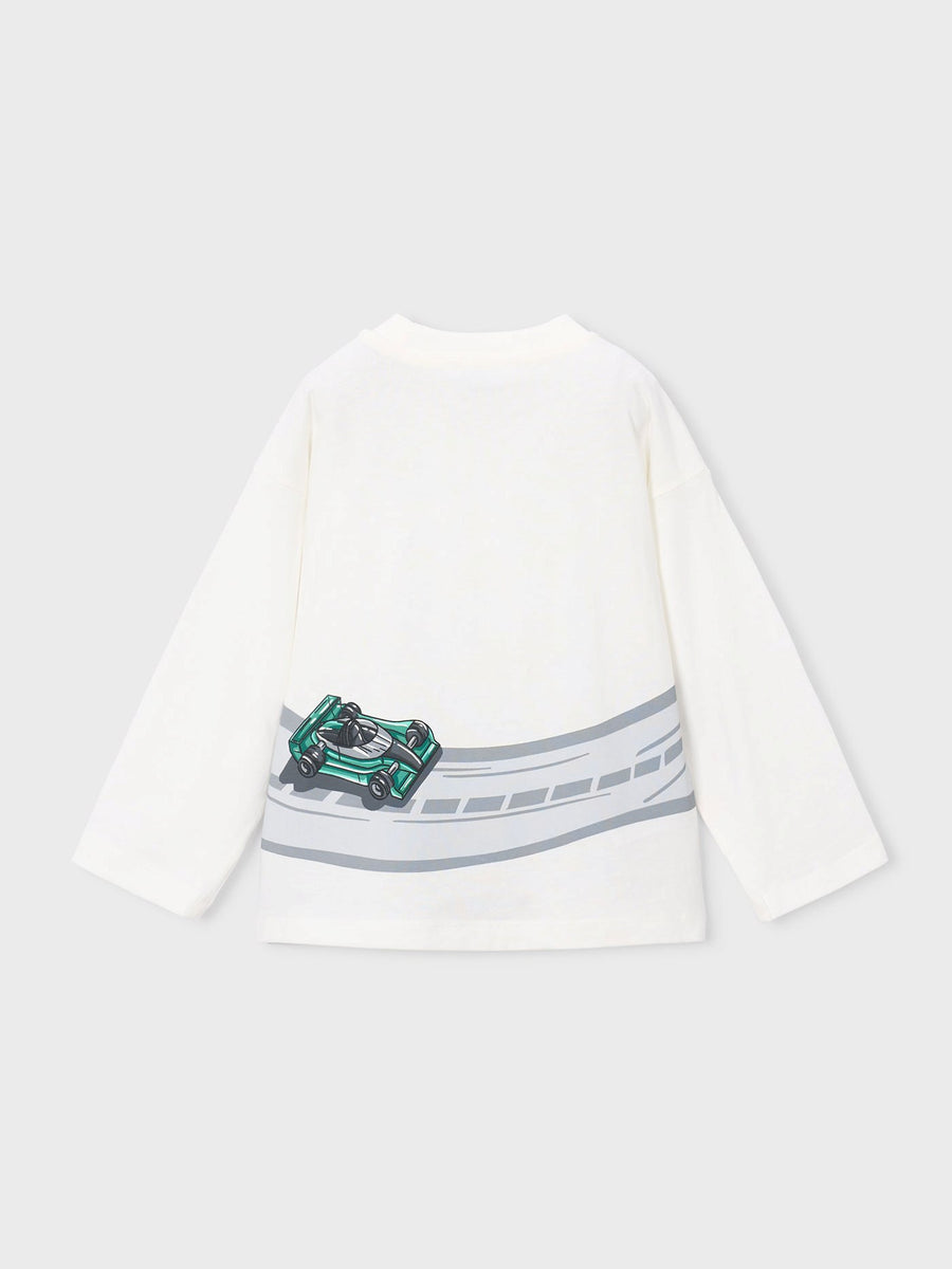 Camisola possicionada Nata-coche (Verde)  para Menino - Mayoral