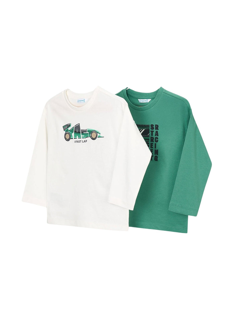 Set Camisetas m/comp. Acacia (Verde)  para Menino - Mayoral