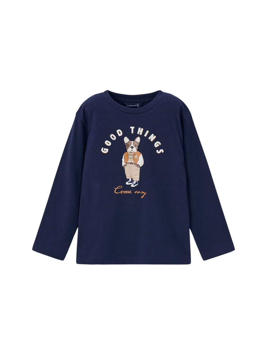 Camisola print cachorro Marinho (Marinho)  para Menino - Mayoral